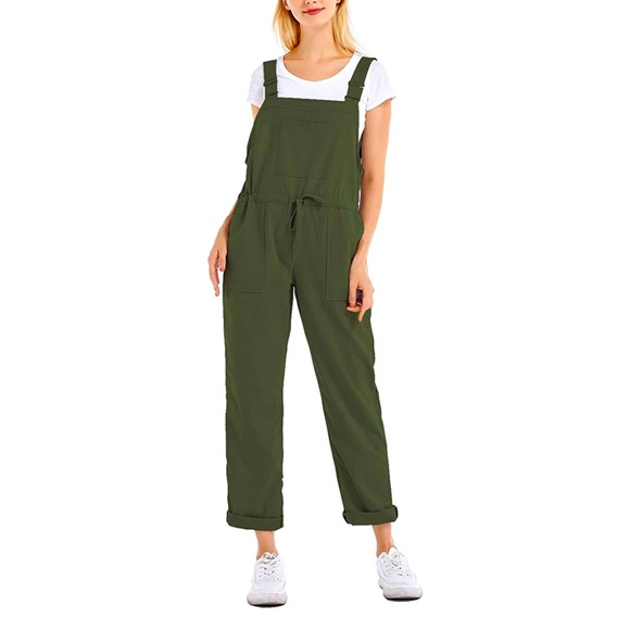 Amazon Pants - Gihuo Adjustable Straps Loose Fashion Overalls Casual Jumpsuit